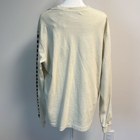 Free People x Ragabond Studio Vintage Checker Long-Sleeve Ivory M - Picture 4 of 10